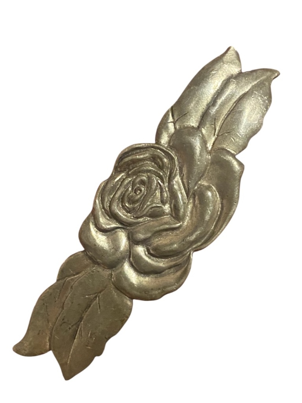 Vintage Seagull Pewter 1988 rose barrette